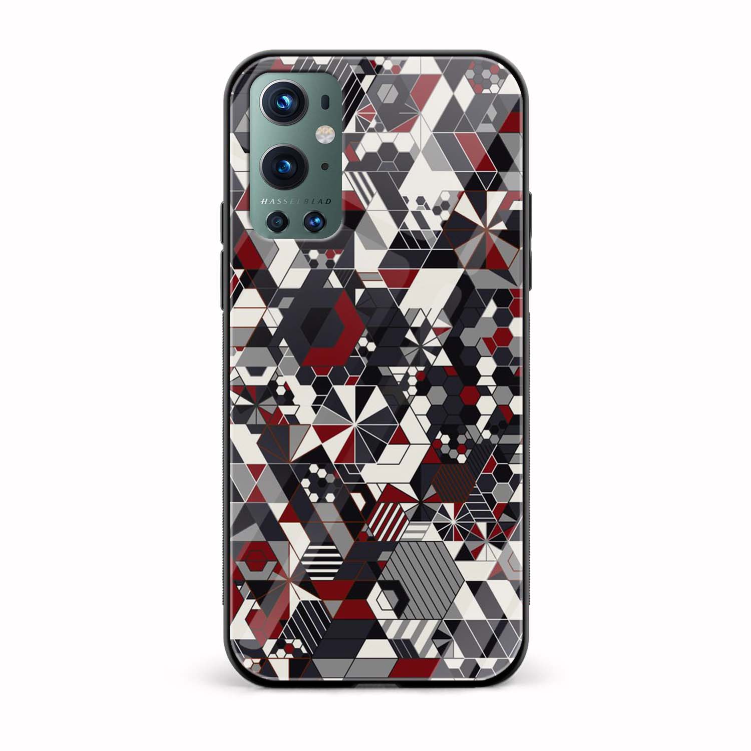 Abstract Printed Glass Back Phone Case Abstract Printed Glass Back Phone Case - Image 1