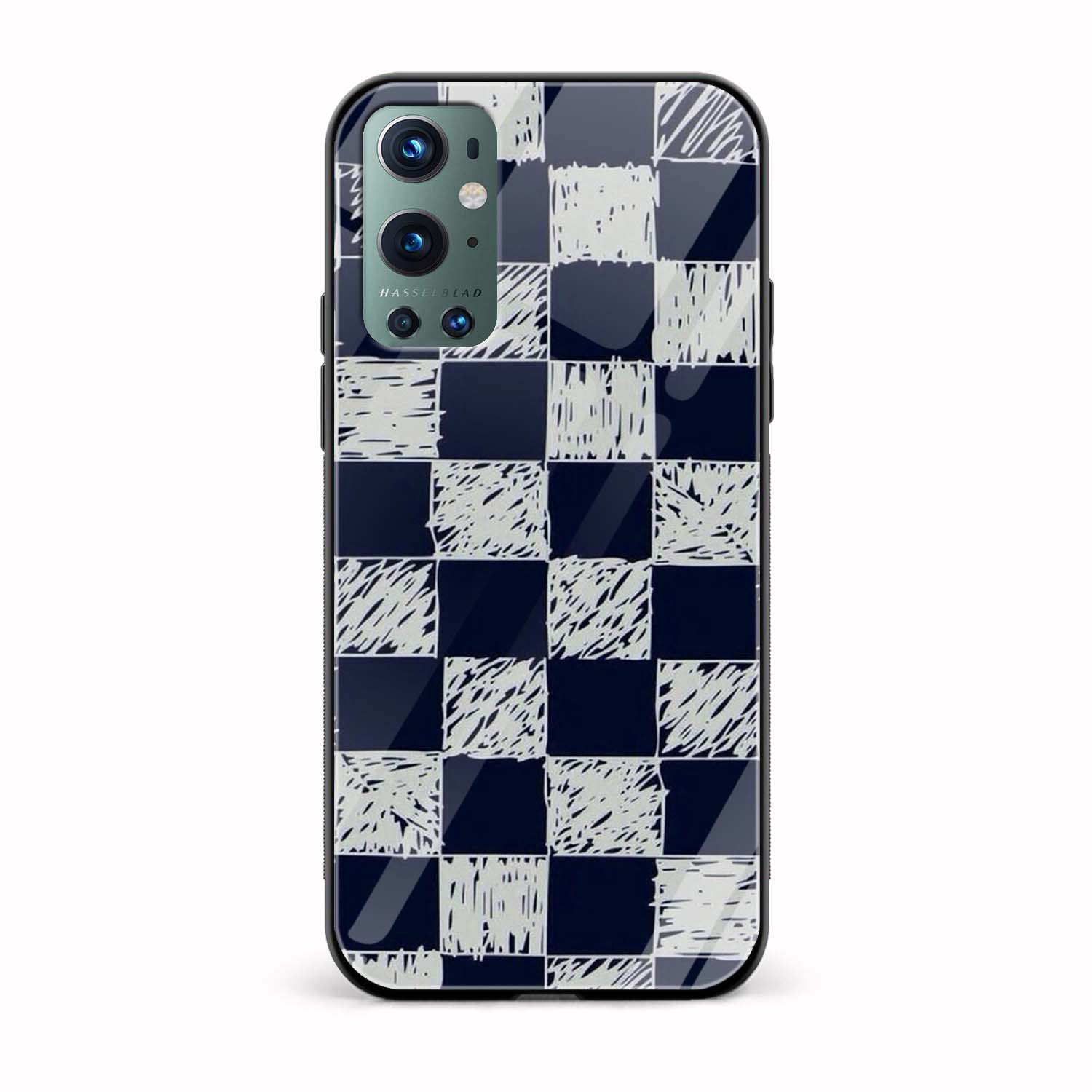 Pattern Printed Glass Back Phone Case Pattern Printed Glass Back Phone Case - Image 1
