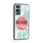 Don't Worry Be Happy Printed Glass Back Phone Case - Image 2