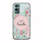 Just Breathe Printed Glass Back Phone Case