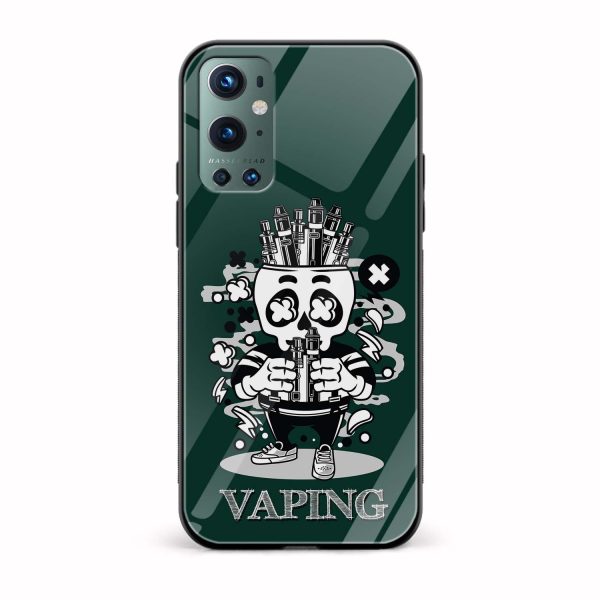 VAPING Printed Glass Back Phone Case