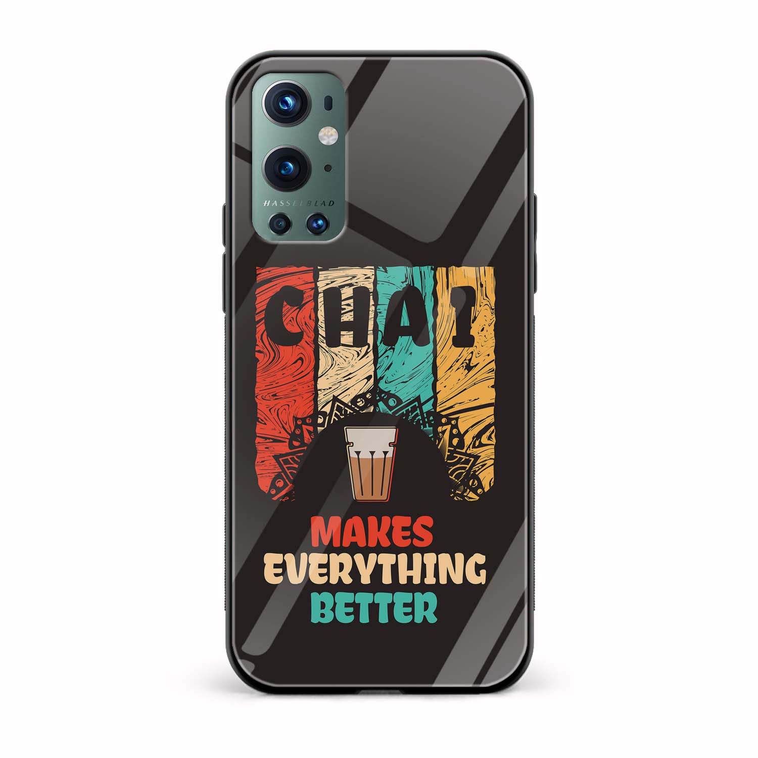 CHAI Makes Everything Better Printed Glass Back Phone Case CHAI Makes Everything Better Printed Glass Back Phone Case - Image 1