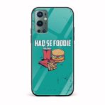 Haq Se Foodie Printed Glass Back Phone Case
