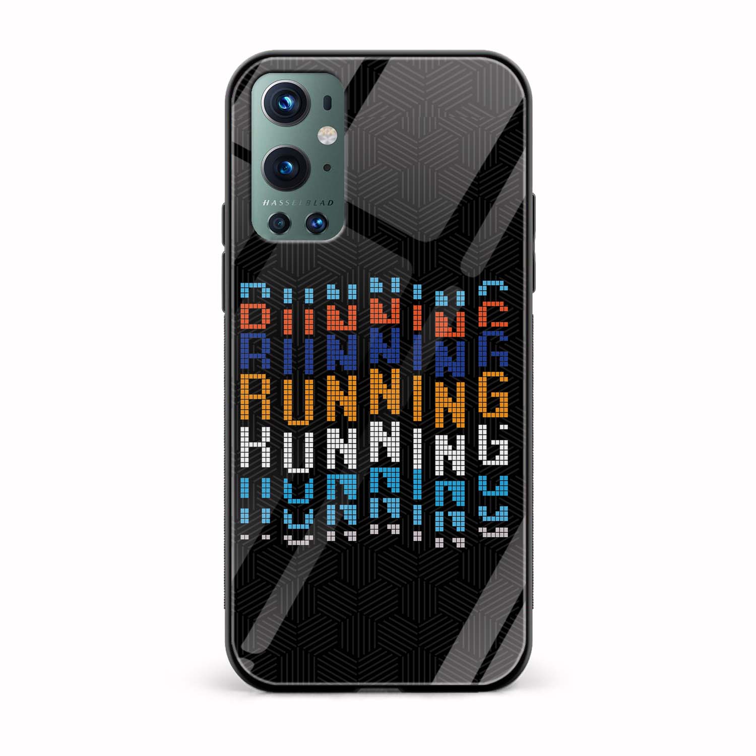 Running Printed Glass Back Phone Case Running Printed Glass Back Phone Case - Image 1
