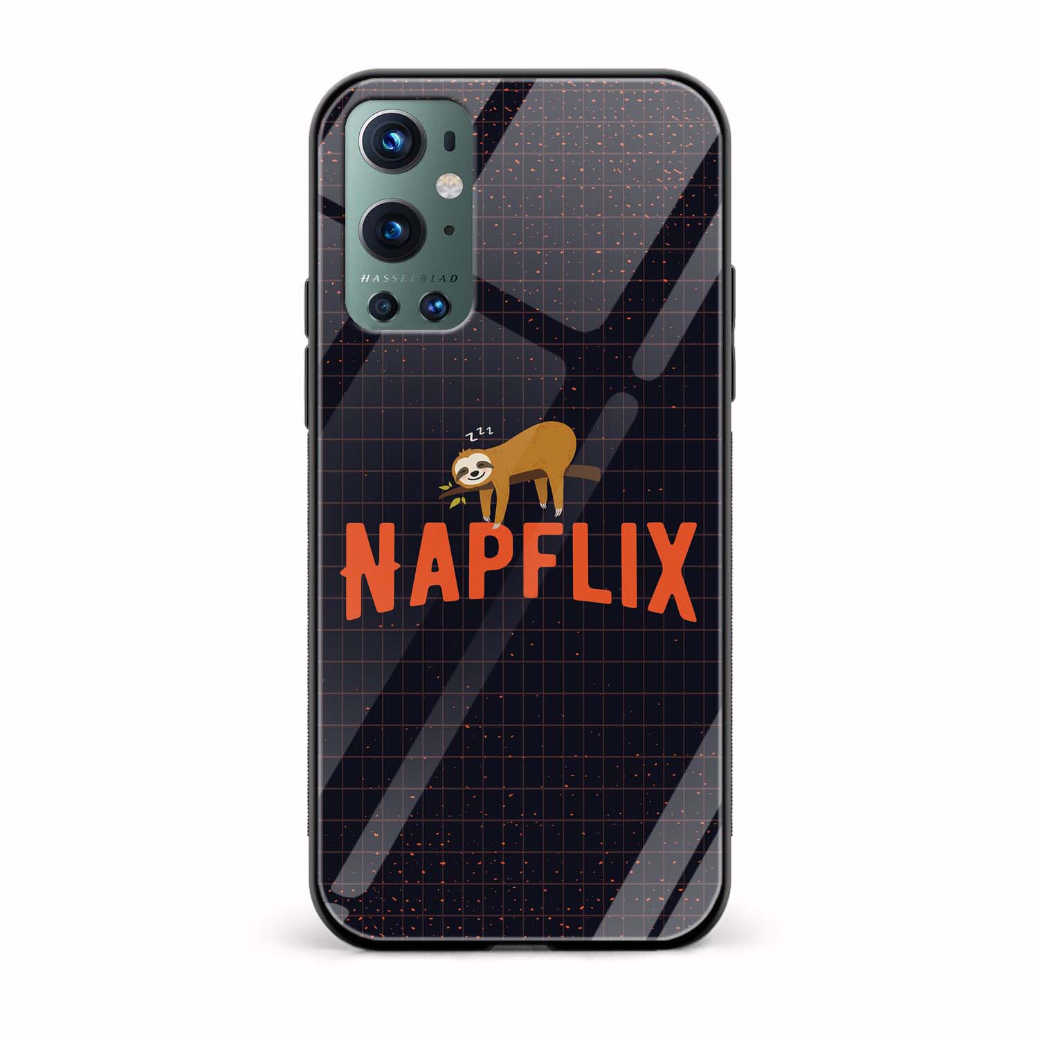 Napflix Printed Glass Back Phone Case Napflix Printed Glass Back Phone Case - Image 1