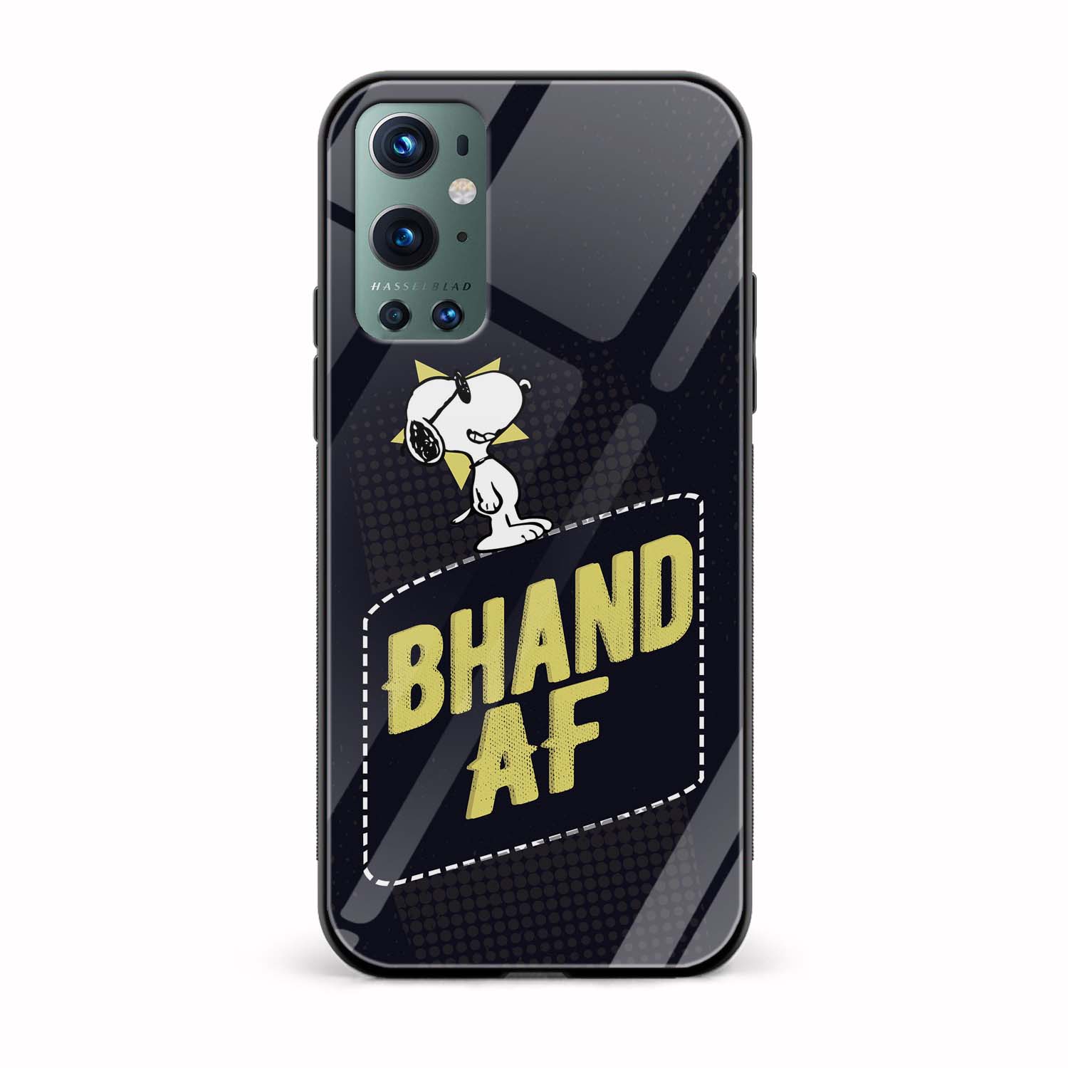 Bhand AF Printed Glass Back Phone Case Bhand AF Printed Glass Back Phone Case - Image 1