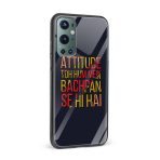 Attitude To Hum Mein Bachpan Se Hi Hai Printed Glass Back Phone Case - Image 2
