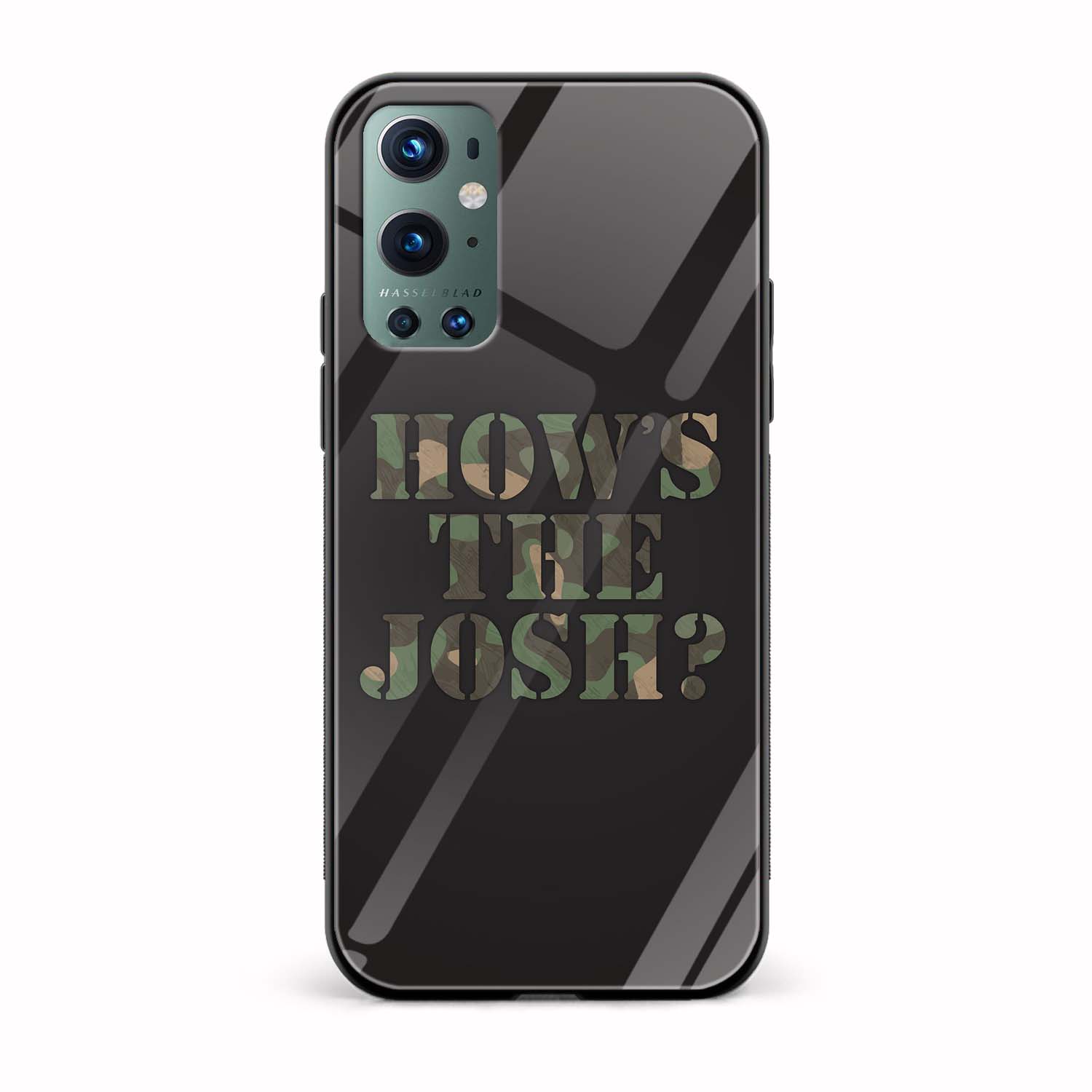 How's The Josh? Printed Glass Back Phone Case How's The Josh? Printed Glass Back Phone Case - Image 1