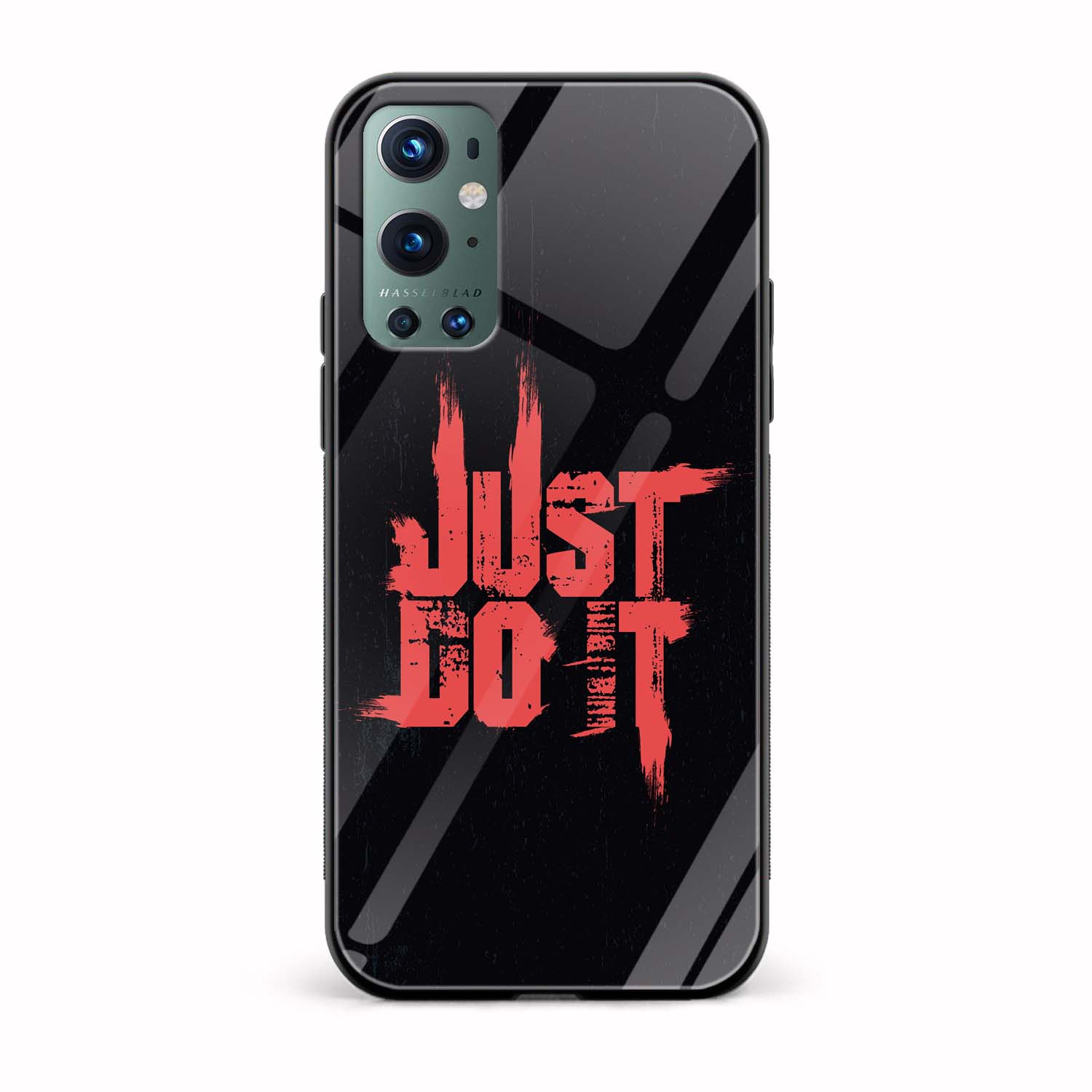 Just Do It Printed Glass Back Phone Case Just Do It Printed Glass Back Phone Case - Image 1