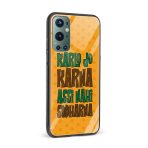 Karlo Jo Karna Assi Nahi Sudharana Printed Glass Back Phone Case - Image 2