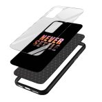 Never Settle Printed Glass Back Phone Case - Image 3