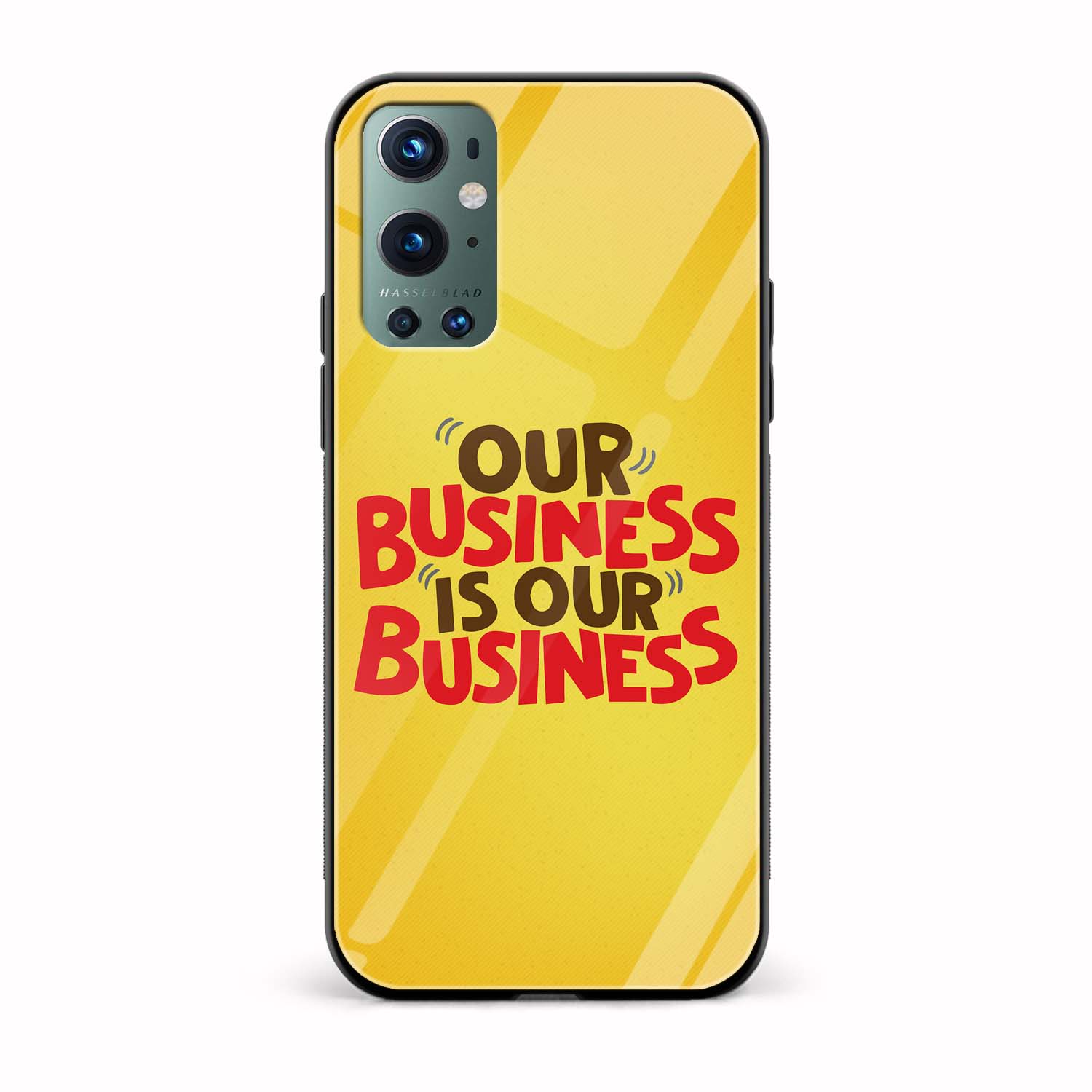 Our Business is Our Business Printed Glass Back Phone Case Our Business is Our Business Printed Glass Back Phone Case - Image 1