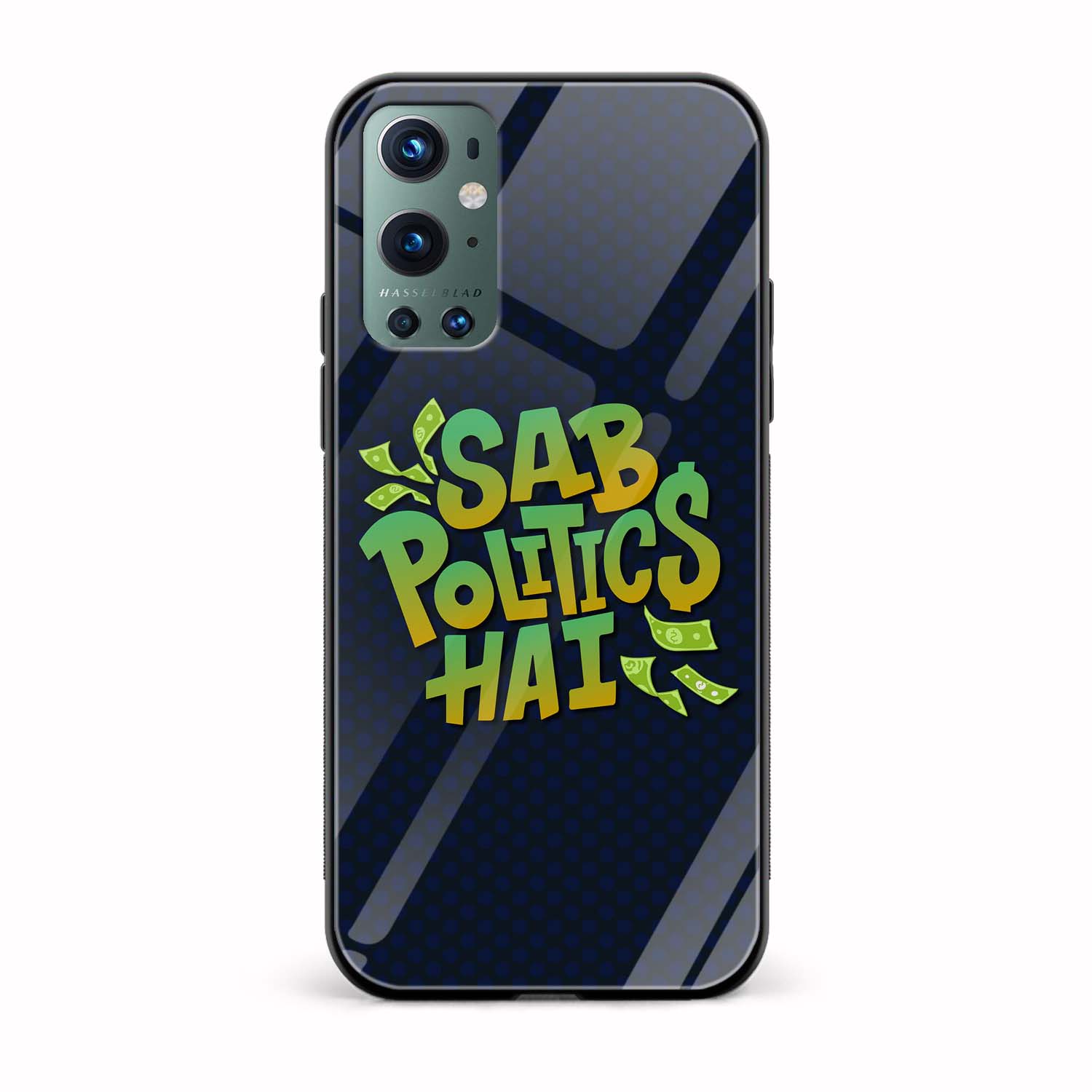 Sab Politics Hai Printed Glass Back Phone Case Sab Politics Hai Printed Glass Back Phone Case - Image 1