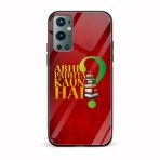 Abhi Padhta Kon Hai?Printed Glass Back Phone Case