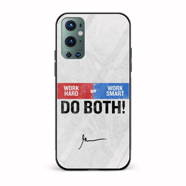 Work Hard Or Work Smart  Glass Back Phone Case