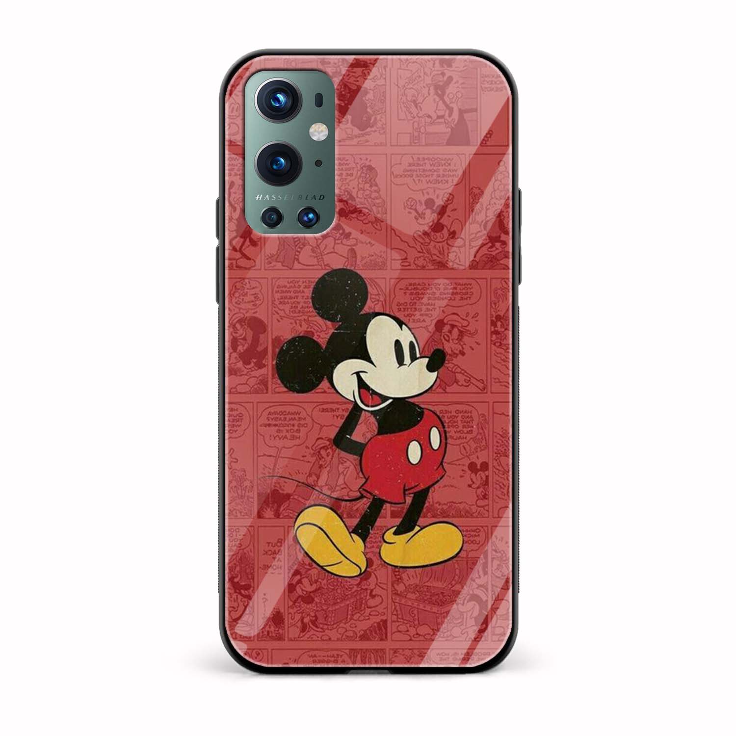 Mickey Mouse Glass Back Phone Case Mickey Mouse Glass Back Phone Case - Image 1
