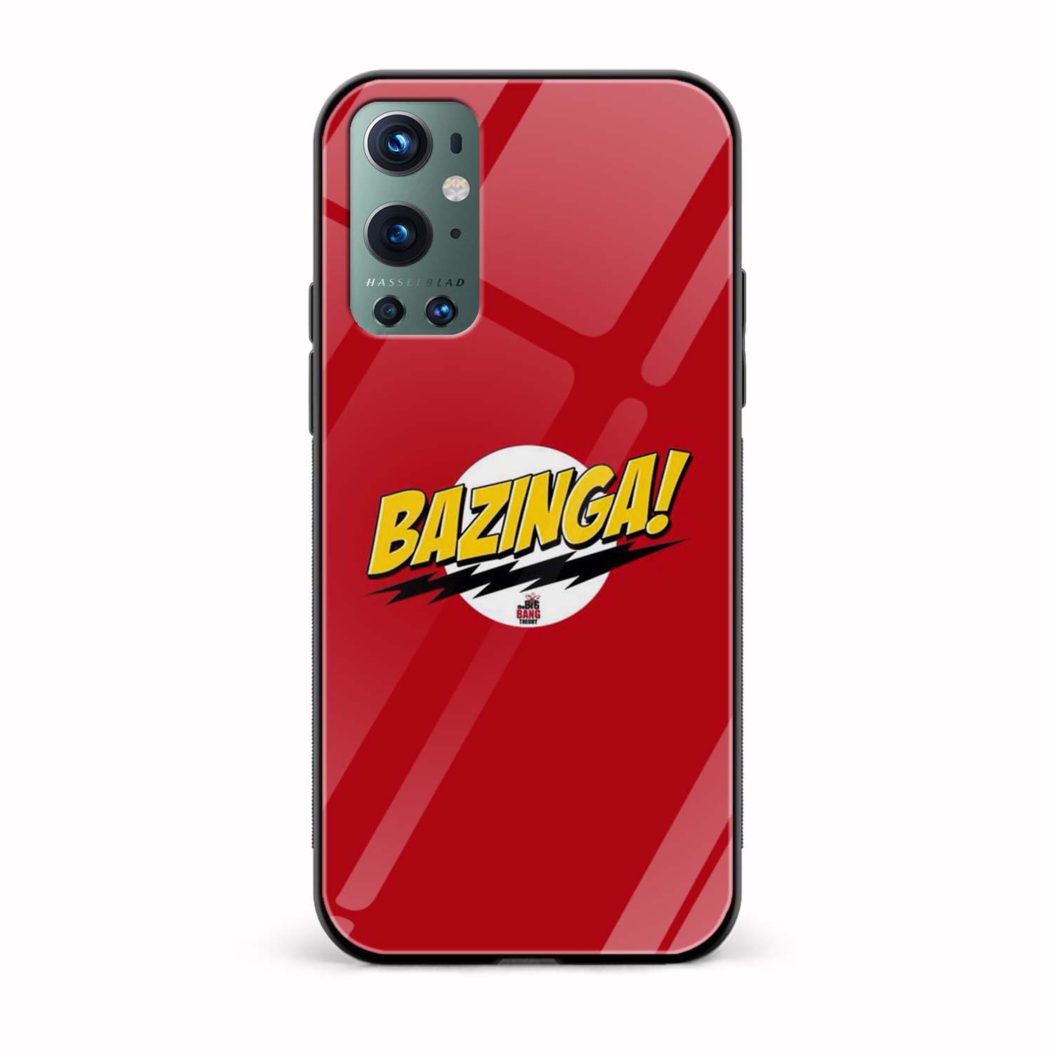 Sheldon's Bazinga Glass Back Phone Case Sheldon's Bazinga Glass Back Phone Case - Image 1