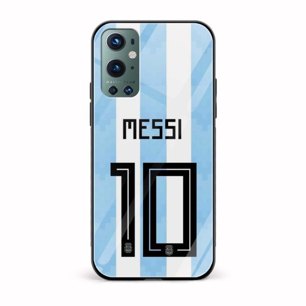 Messi Jersey 10 Glass Back Phone Case