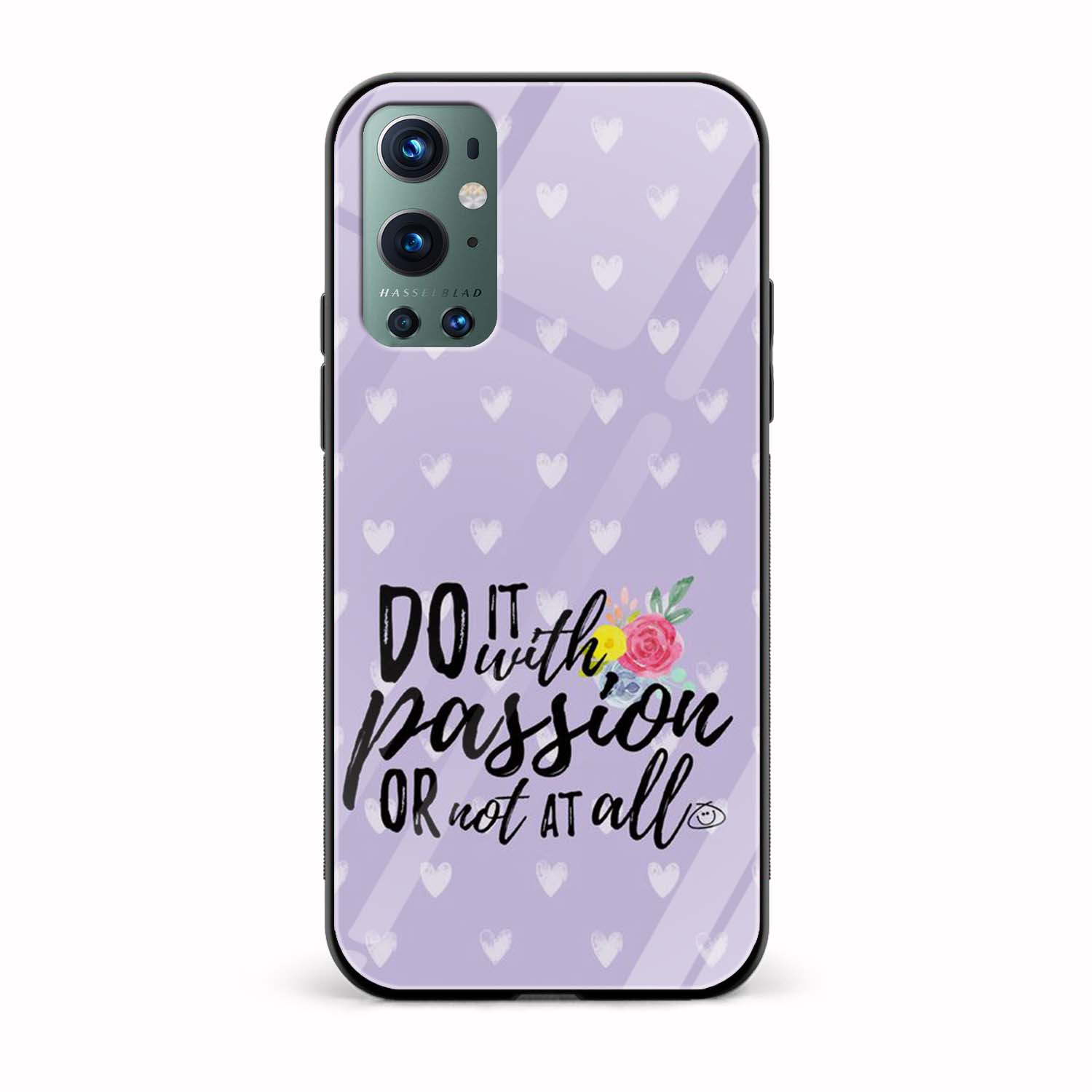 Do With Passion Or Not At All Glass Back Phone Case Do With Passion Or Not At All Glass Back Phone Case - Image 1