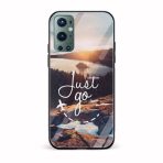 Just Go With The Flow Glass Back Phone Case