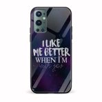 I Like Me Better When I'm With You Glass Back Phone Case