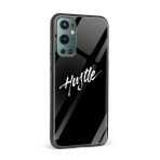 Hustle-Black  Glass Back Phone Case - Image 2