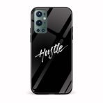 Hustle-Black  Glass Back Phone Case