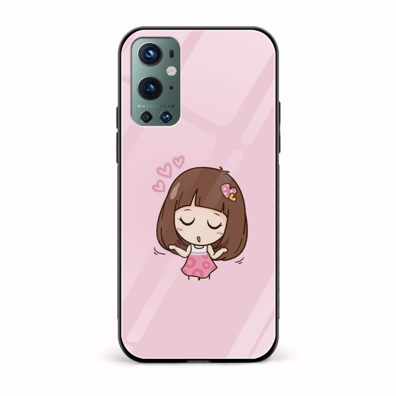 Dreaming Girl Glass Back Phone Case Dreaming Girl Glass Back Phone Case - Image 1