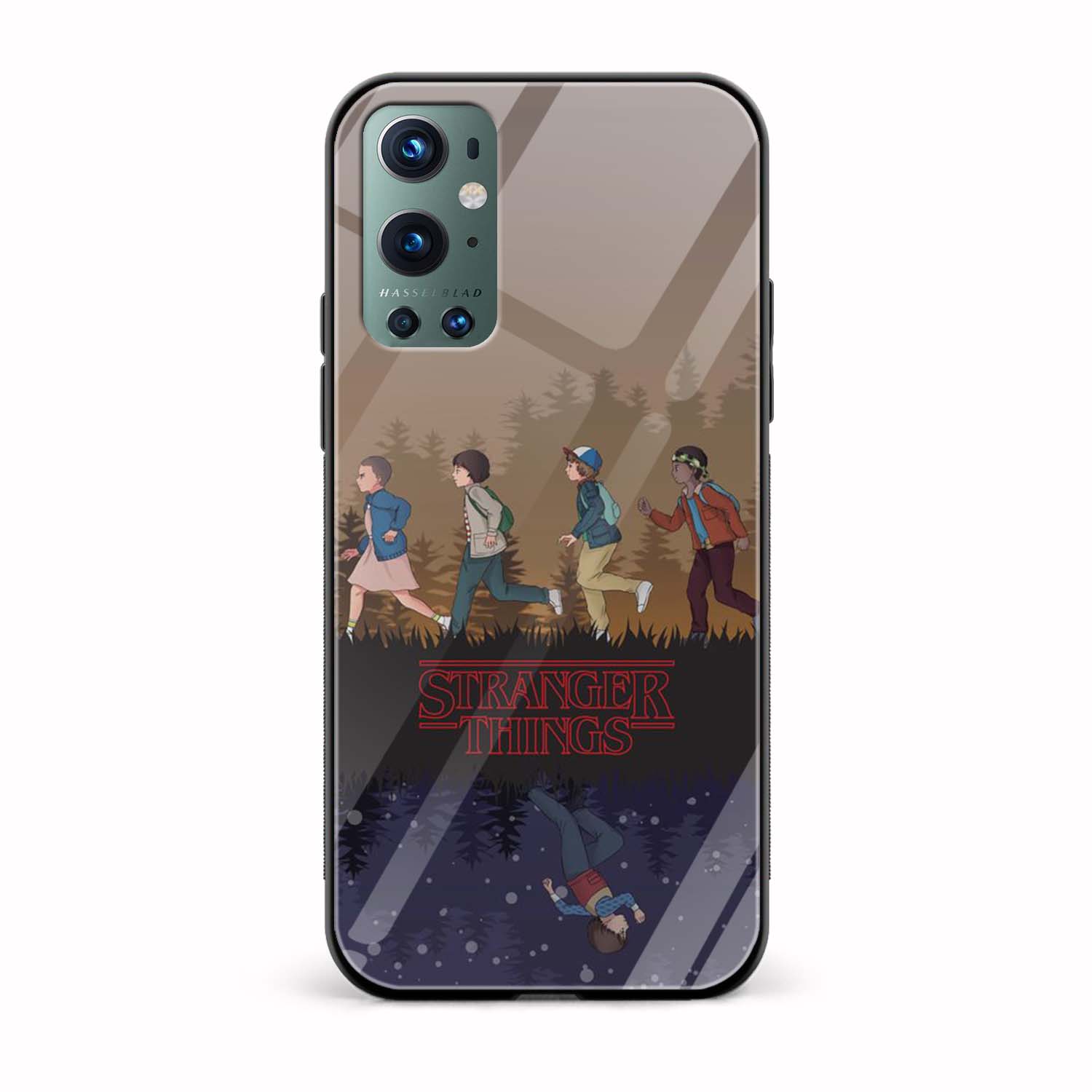 Stranger Things Team Glass Back Phone Case Stranger Things Team Glass Back Phone Case - Image 1