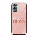 I'm the Boss Glass Back Phone Case