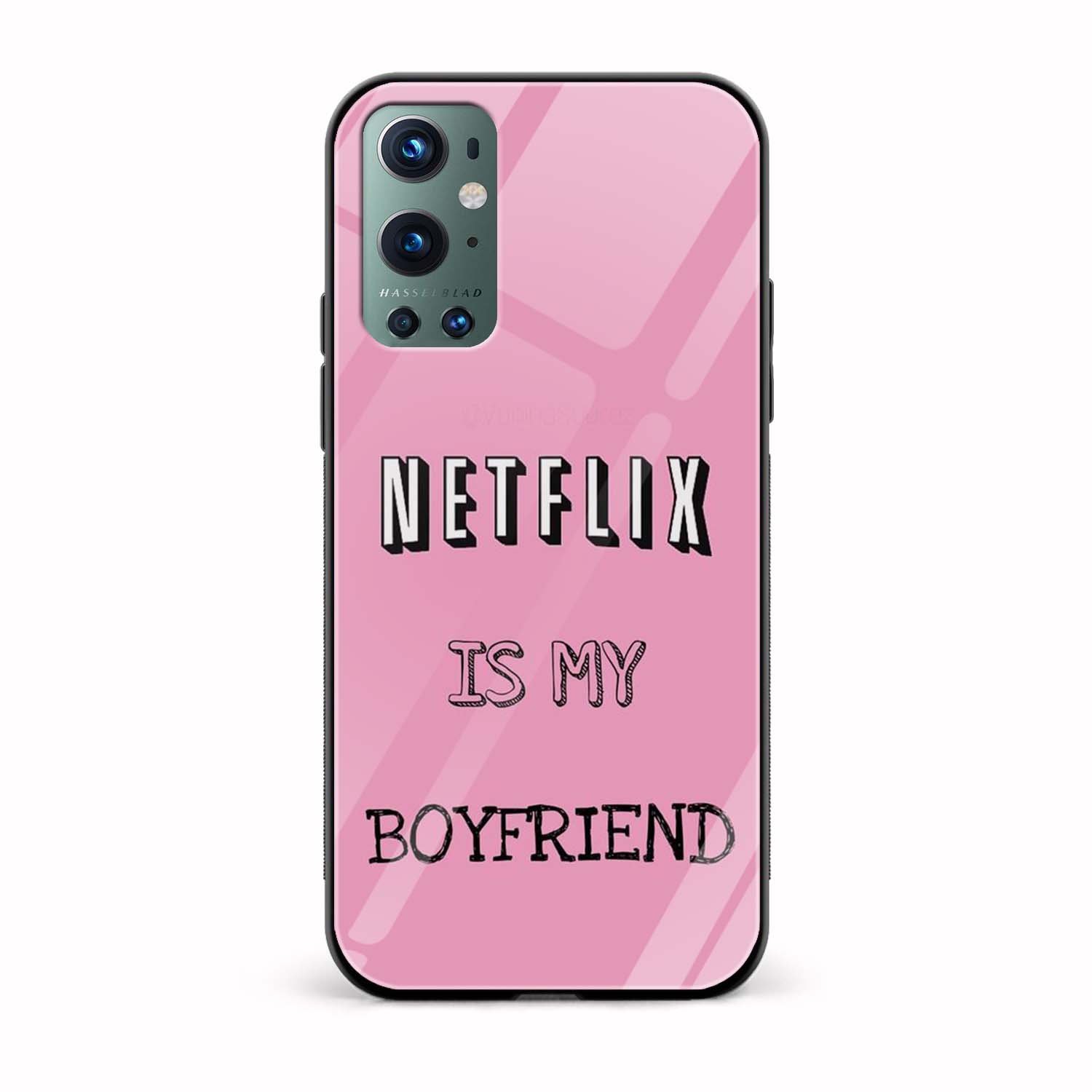 Netflix Is My Boyfriend Glass Back Phone Case Netflix Is My Boyfriend Glass Back Phone Case - Image 1