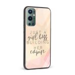 Just a GirlBoss Building her Empire Glass Back Phone Case - Image 2