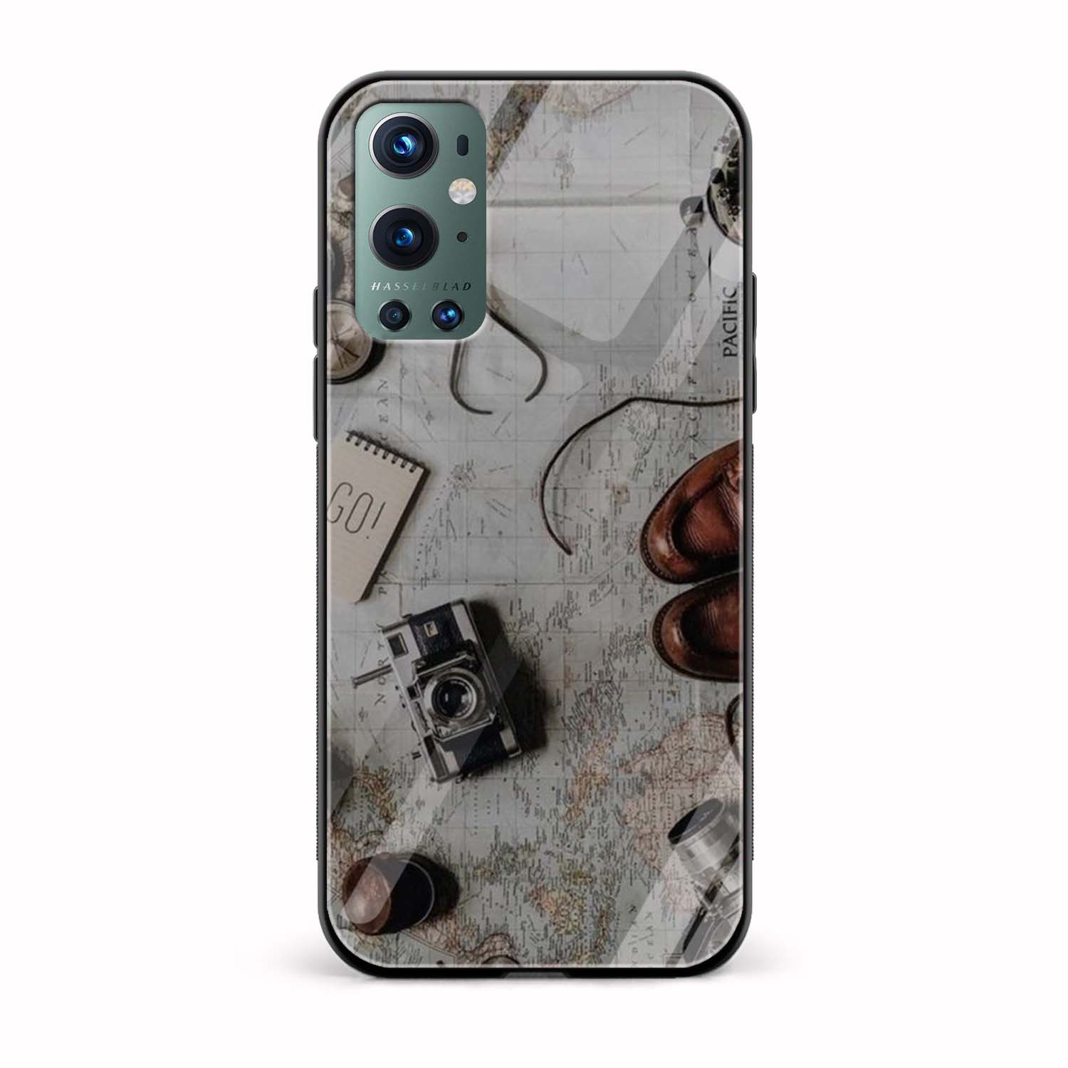 Map Glass Back Phone Case Map Glass Back Phone Case - Image 1