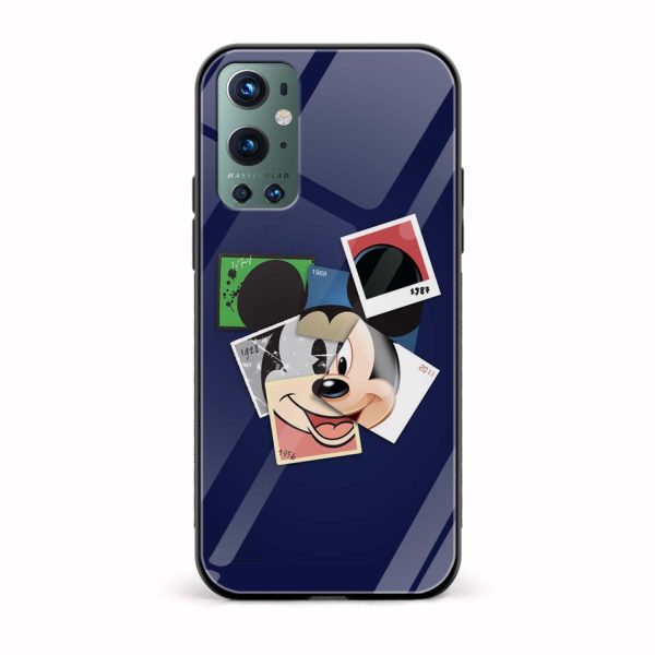 Mickey Face  Glass Back Phone Case