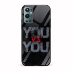 You VS You Glass Back Phone Case