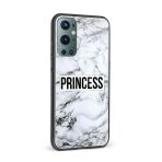 Princess on Marble  Glass Back Phone Case - Image 2