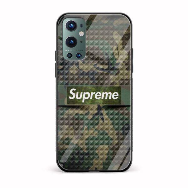 Supreme Camo  Glass Back Phone Case