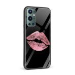 Pink Lips  Glass Back Phone Case - Image 2