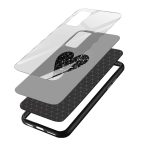 Glittery Heart Glass Back Phone Case - Image 3