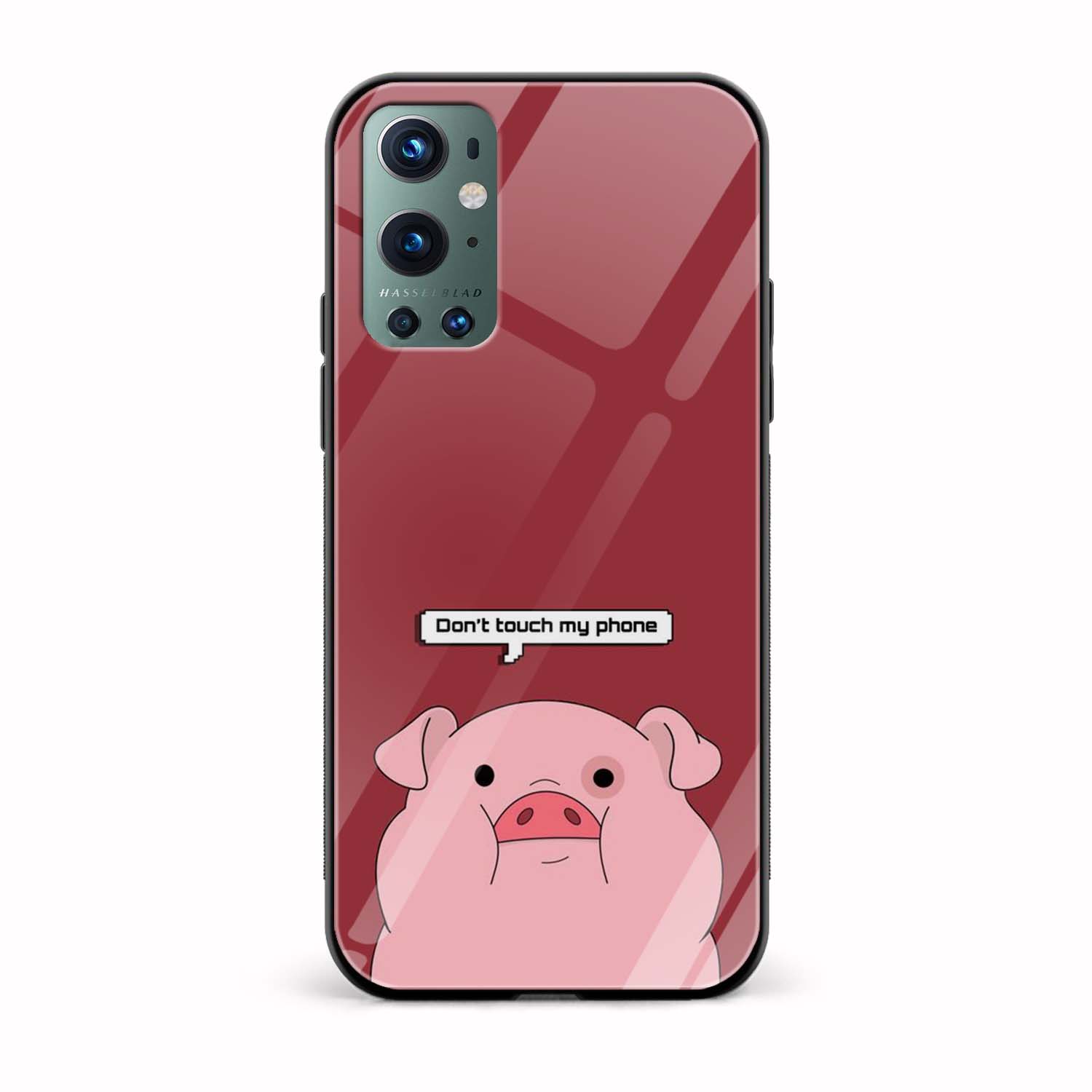 Don't touch my Phone Glass Back Phone Case Don't touch my Phone Glass Back Phone Case - Image 1