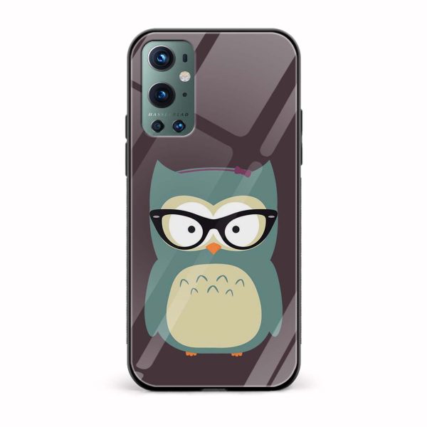 Owl With A Cat Eyes Glass Back Phone Case