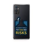 The Riskiest Thing Is To Take Risk Printed Classic Clear Soft Phone Case