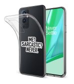 Me? Sarcastic? Never Printed Classic Clear Soft Phone Case - Image 2