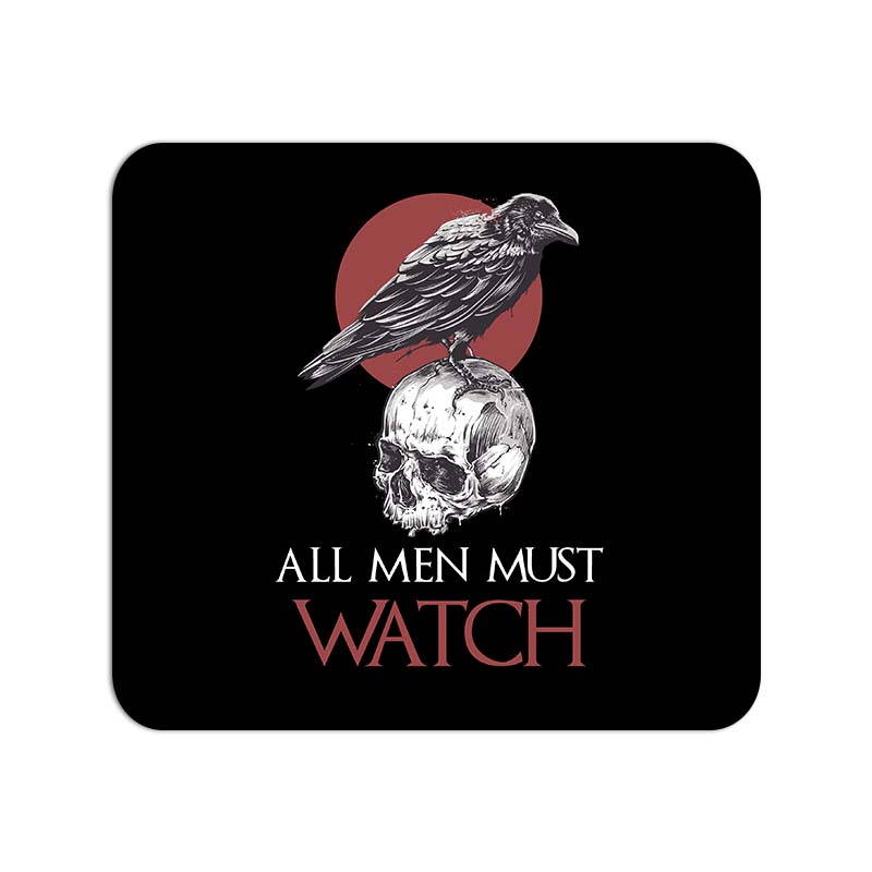 All Men Must Watch Printed Mouse Pad All Men Must Watch Printed Mouse Pad - Image 1