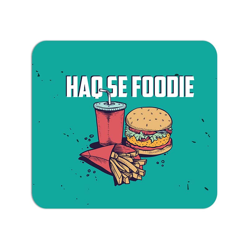 Haq Se Foodie Printed Mouse Pad Haq Se Foodie Printed Mouse Pad - Image 1