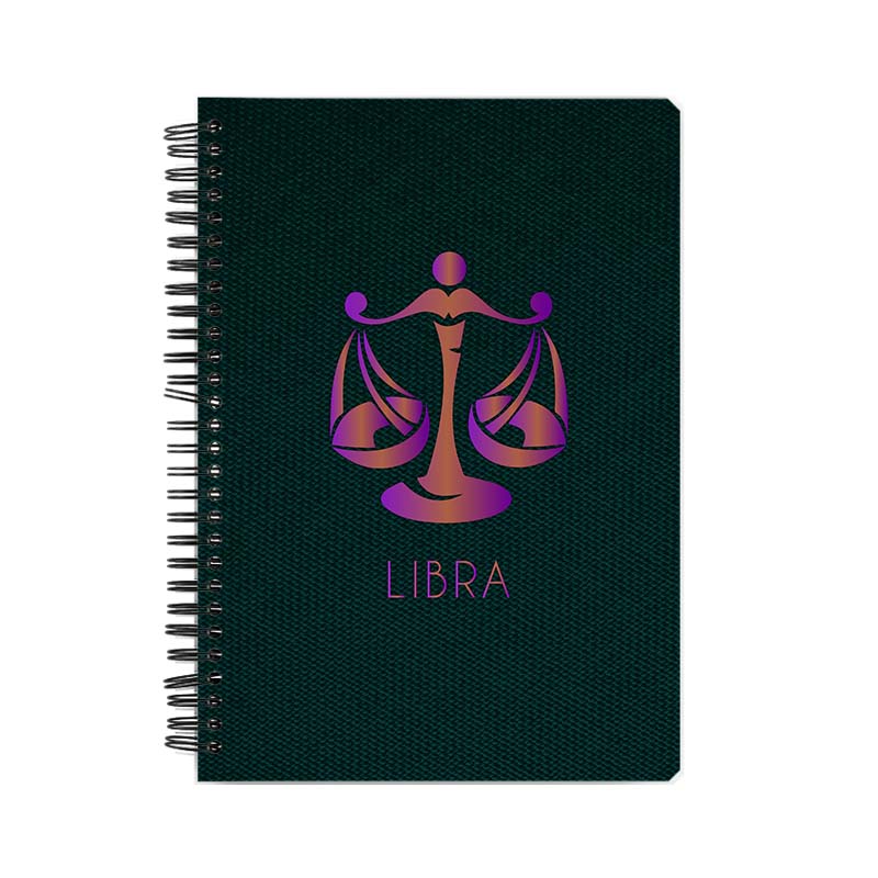 Zodiac Sign-LIBRA Printed Notebook Zodiac Sign-LIBRA Printed Notebook - Image 1