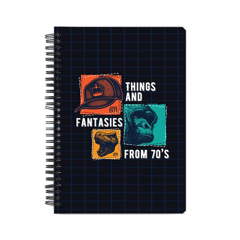 Things And Fantasies From 70's Printed Notebook Things And Fantasies From 70's Printed Notebook - Image 1