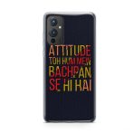 Attitude To Hum Mein Bachpan Se Hi Hai Printed Soft Phone Case