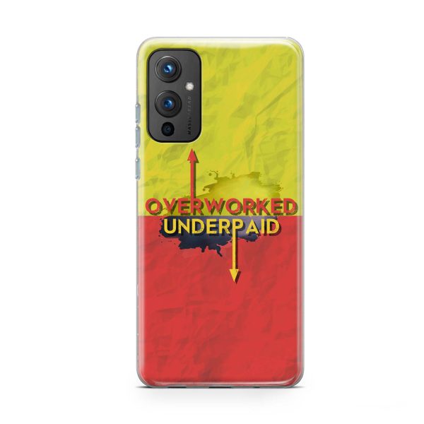 Overworked Underpaid Printed Soft Phone Case