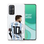 Messi Jersey 10 Back View  Soft Phone Case - Image 3